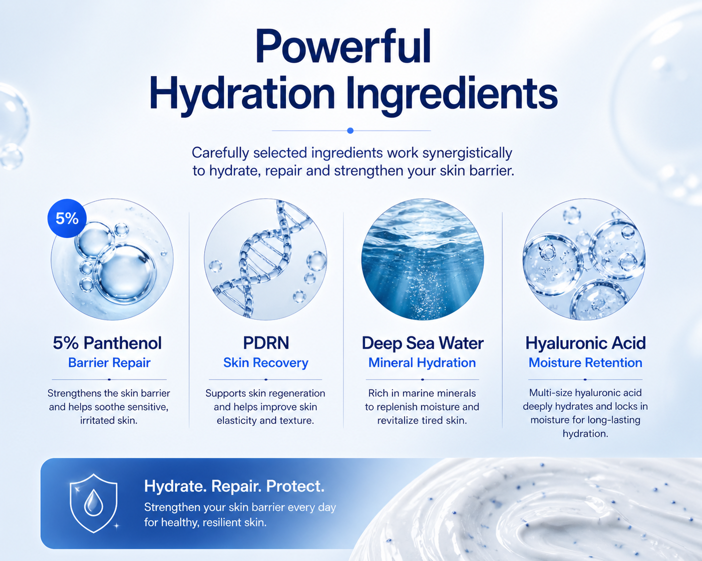 A.LOOPS Deep Ocean Blue Capsule Hyaluron Moisture Cream